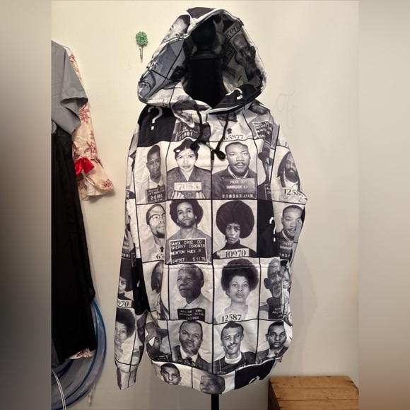 NWOT Black & Famous MugShot Hoodie 3XL XXXL - Picture 3 of 3